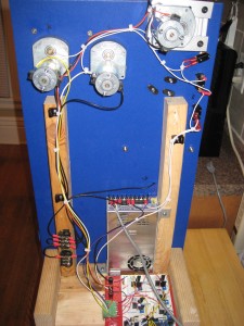 Back side of system